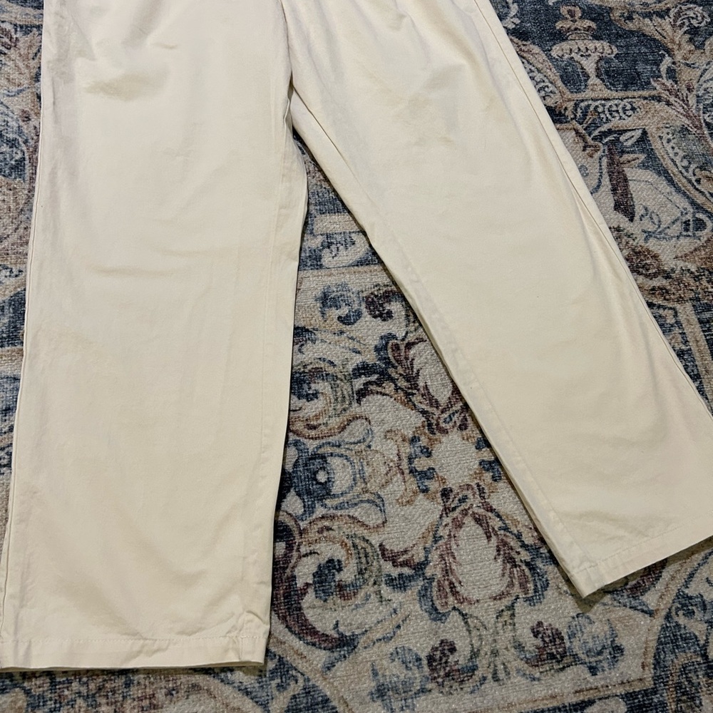 Who What Wear Cream High-Waist Pleated Pants - Picture 7 of 11